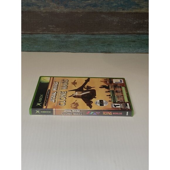 Star Wars The Clone Wars + Tetris Worlds (Original Xbox) CIB COMPLETE & TESTED - Picture 7 of 8